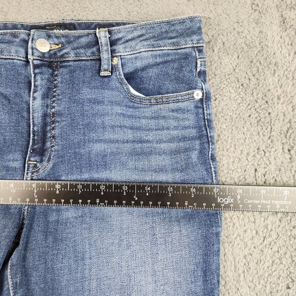 Lucky Brand Hayden Jeans Womens 8/29 Blue Slimming Skinny Fit Crop Raw Hem Denim - Picture 4 of 11